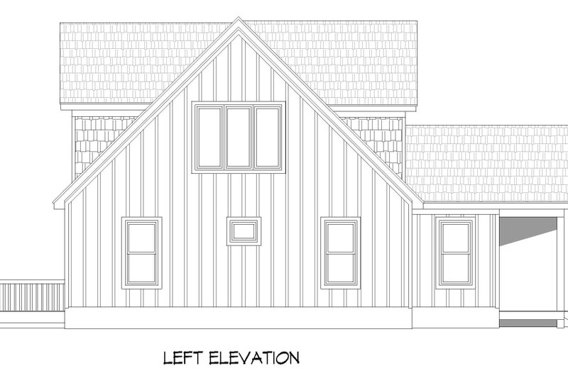 Home Plan - Exterior - Other Elevation for Southern House Plan #932-839 - 3 bed, 2 bath