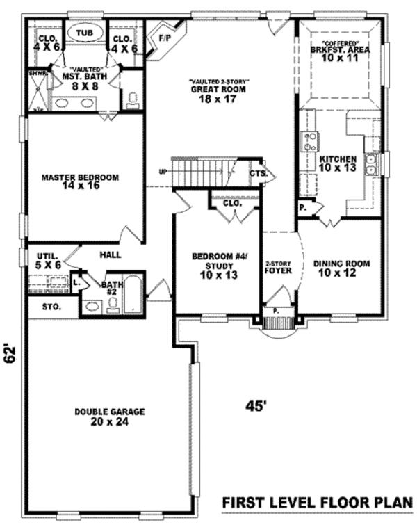 European Floor Plan - Main Floor Plan #81-835