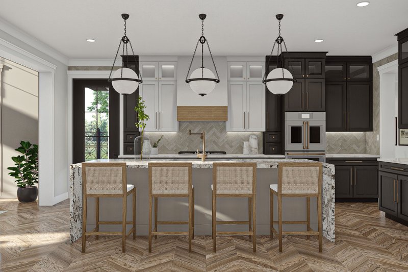 House Design - Interior - Kitchen 1 for Mediterranean House Plan #455-524 - 5 bed, 4.5 bath