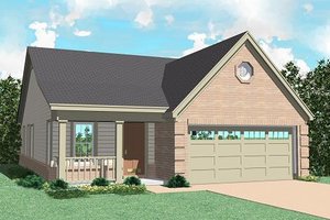 Ranch Exterior - Front Elevation Plan #81-148
