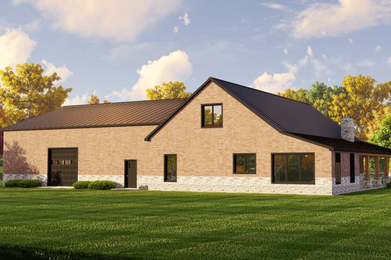 Home Plan - Exterior - Rear Elevation for Country House Plan #1064-250 - 3 bed, 2.5 bath
