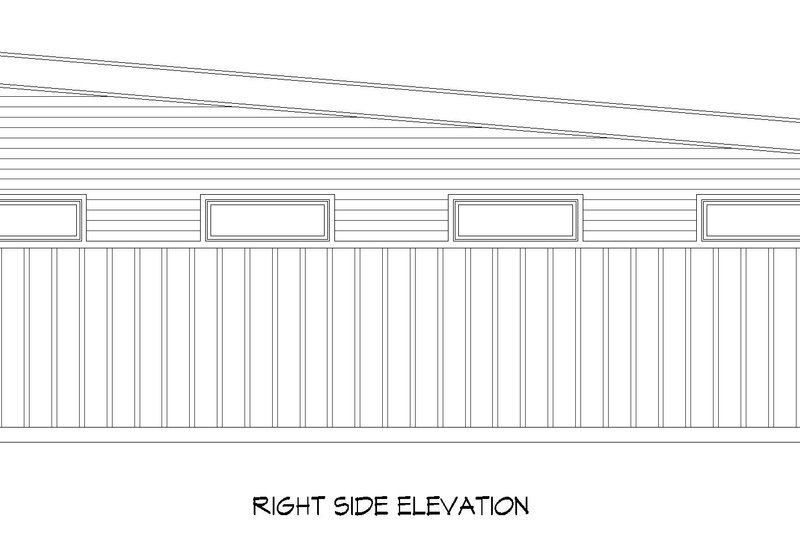 House Plan Design - Exterior - Other Elevation 1 for Contemporary House Plan #932-943, 0 bath