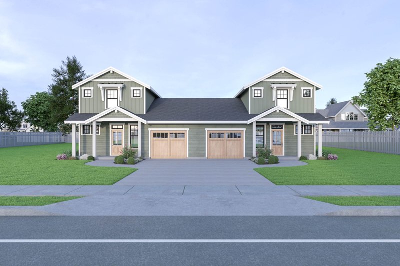 Dream House Plan - Craftsman Exterior - Front Elevation Plan #1070-95