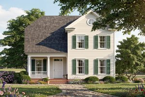 House Blueprint - Craftsman Exterior - Front Elevation Plan #137-409