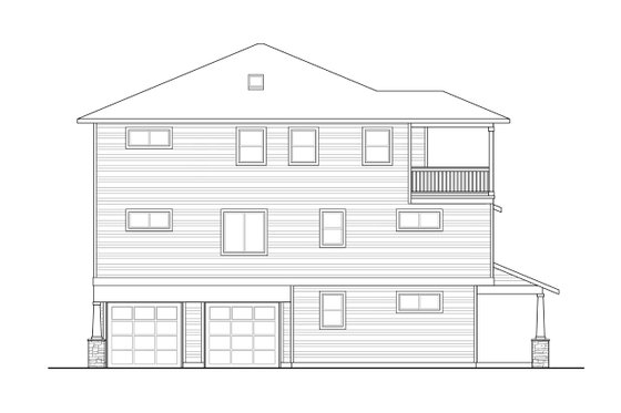 Exterior - Other Elevation for Traditional House Plan #124-1297 - 10 bed, 10 bath