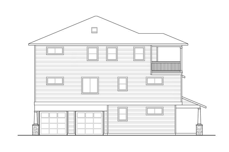 House Blueprint - Exterior - Other Elevation for Traditional House Plan #124-1297 - 10 bed, 10 bath