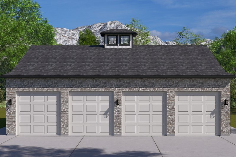 House Design - Exterior - Front Elevation 4 for Southern House Plan #1060-248, 1 bath