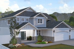 House Design - Craftsman Exterior - Front Elevation Plan #1060-215