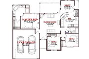 European Style House Plan - 3 Beds 2 Baths 1502 Sq/Ft Plan #63-366 