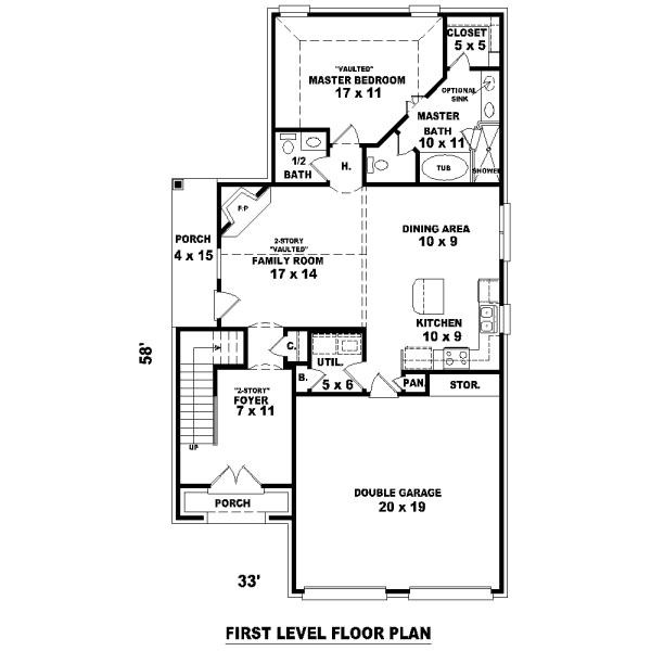 Traditional Floor Plan - Main Floor Plan #81-13619