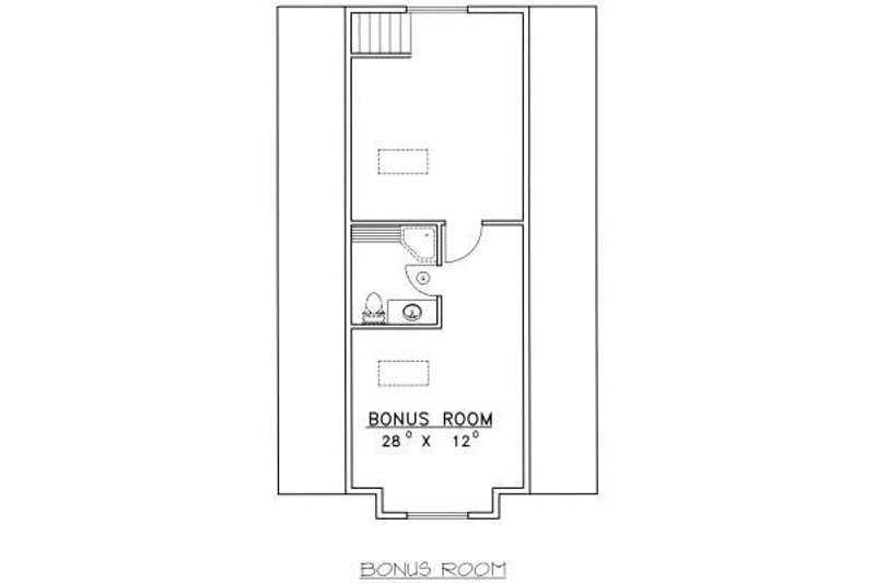 House Plan Design - Floor Plan - Other Floor for Bungalow House Plan #117-569 - 1 bed, 1.5 bath