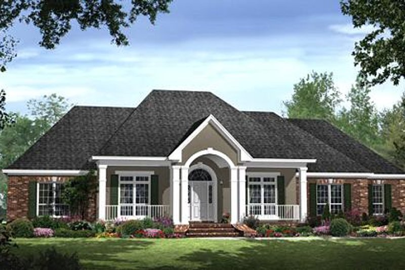 Dream House Plan - Traditional Exterior - Front Elevation Plan #21-286
