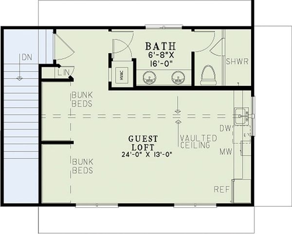 Home Plan - Craftsman Floor Plan - Upper Floor Plan #17-2578