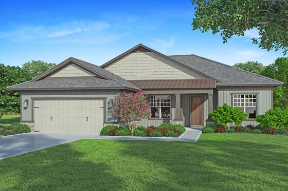House Plan Design - Exterior - Front Elevation for Craftsman House Plan #938-101 - 3 bed, 2.5 bath