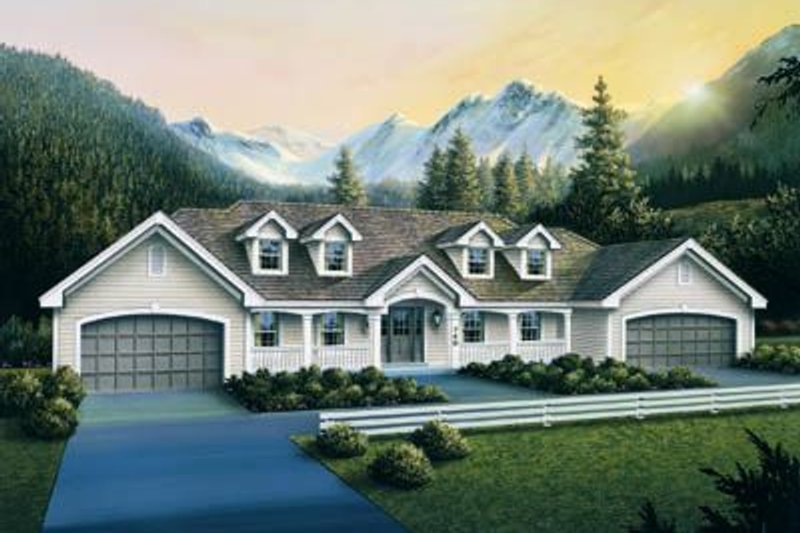 Dream House Plan - Traditional Exterior - Front Elevation Plan #57-189