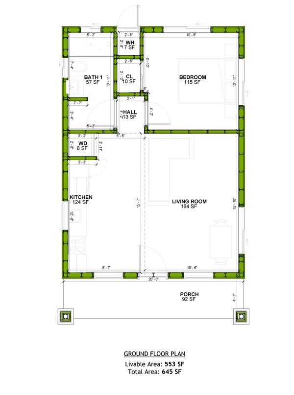 Home Plan - Craftsman Floor Plan - Main Floor Plan #1106-127