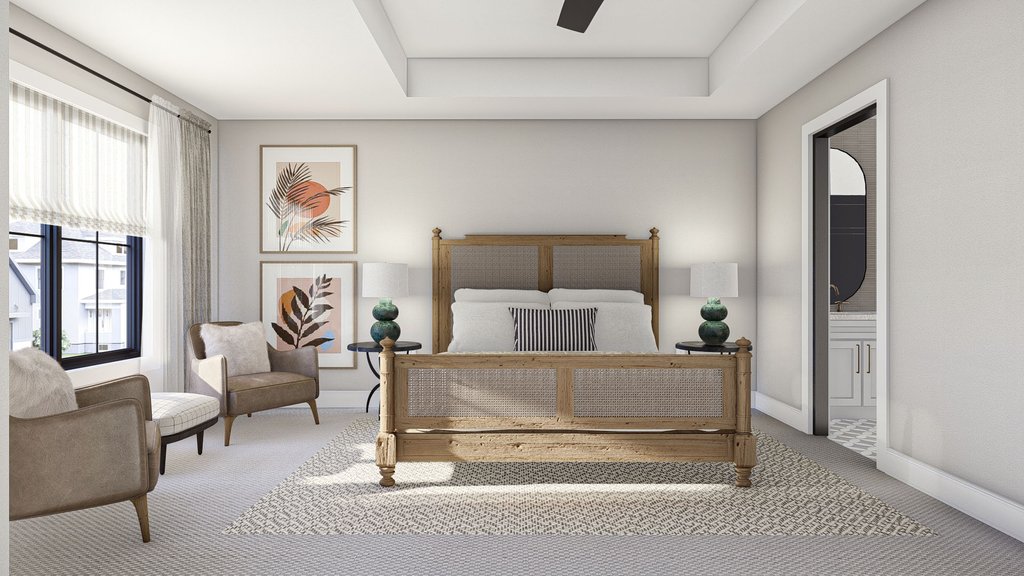 Interior - Master Bedroom 1 for Modern House Plan #455-665 - 3 bed, 2.5 bath