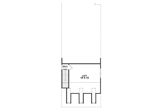 Floor Plan - Other Floor for Southern House Plan #81-113 - 3 bed, 2.5 bath