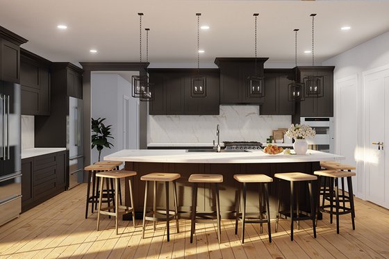 Interior - Kitchen 1 for Barndominium House Plan #923-315 - 4 bed, 2.5 bath