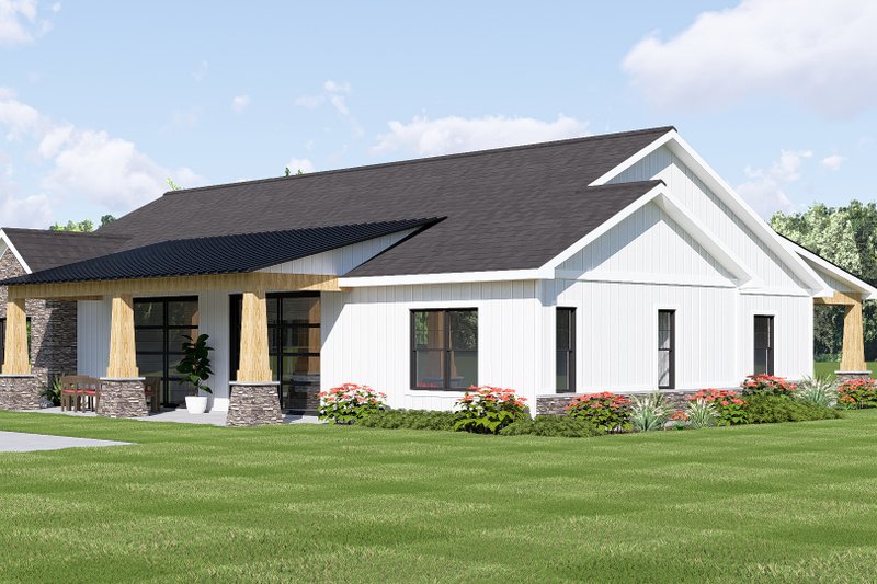 Dream House Plan - Exterior - Other Elevation 2 for Ranch House Plan #1064-483 - 2 bed, 2.5 bath