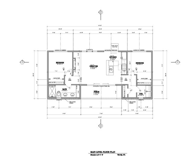 Dream House Plan - Contemporary Floor Plan - Main Floor Plan #53-782