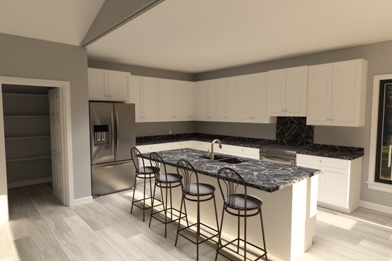 Interior - Kitchen for Modern House Plan #513-2410 - 4 bed, 3.5 bath