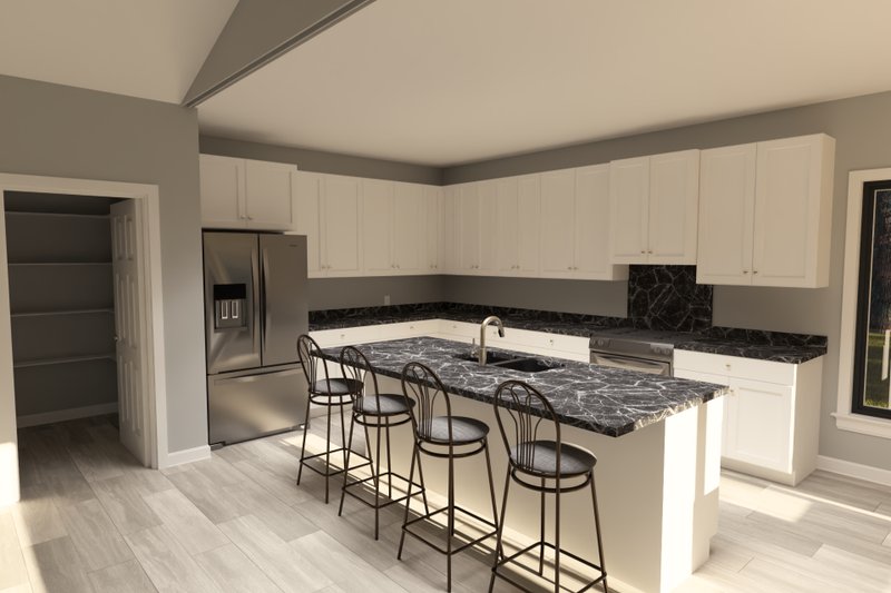 Architectural House Design - Interior - Kitchen for Modern House Plan #513-2410 - 4 bed, 3.5 bath