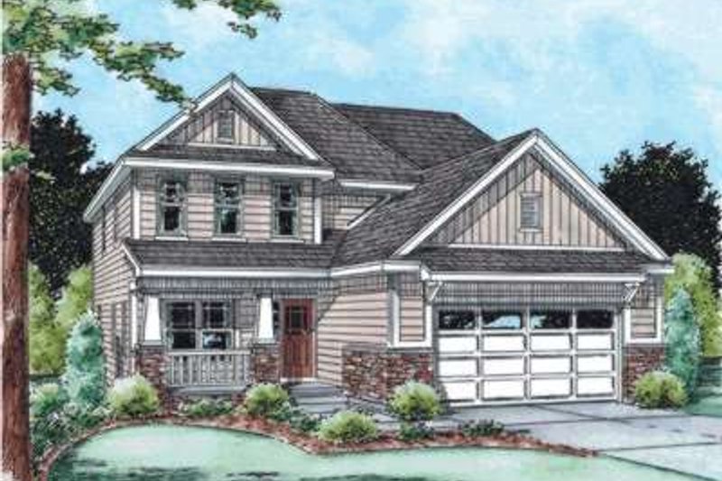 Home Plan - Bungalow Exterior - Front Elevation Plan #20-1780