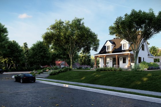 Exterior - Front Elevation 4 for Craftsman House Plan #1094-17 - 3 bed, 2.5 bath