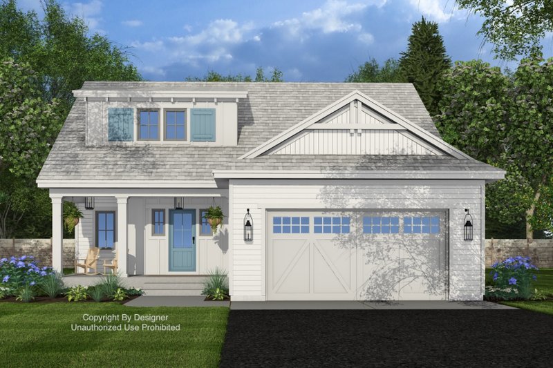 Home Plan - Exterior - Front Elevation 4 for Farmhouse House Plan #51-1407 - 3 bed, 2.5 bath