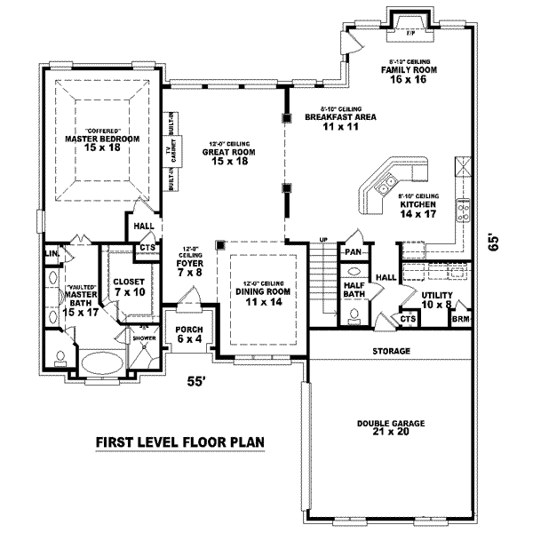European Floor Plan - Main Floor Plan #81-1535