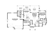 Craftsman Style House Plan - 5 Beds 4 Baths 4348 Sq/Ft Plan #112-222 