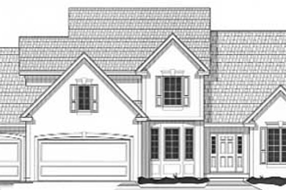 Exterior - Front Elevation for Traditional House Plan #67-519 - 4 bed, 2.5 bath