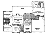 European Style House Plan - 4 Beds 2 Baths 1886 Sq/Ft Plan #56-142 