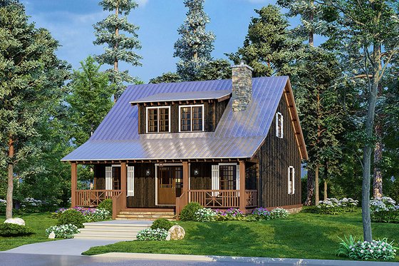 Exterior - Other Elevation for Country House Plan #923-219 - 1 bed, 2 bath