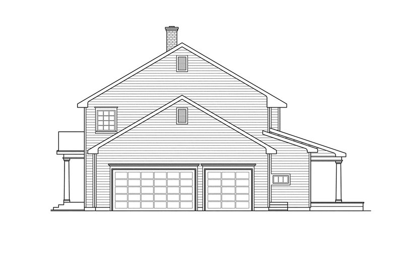 Home Plan - Exterior - Other Elevation 1 for Colonial House Plan #124-287 - 6 bed, 3.5 bath
