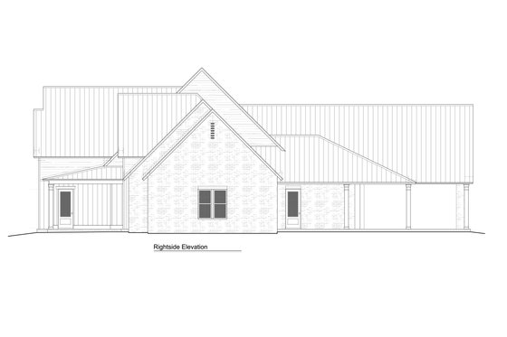 Exterior - Other Elevation 1 for Farmhouse House Plan #1081-12 - 4 bed, 4.5 bath