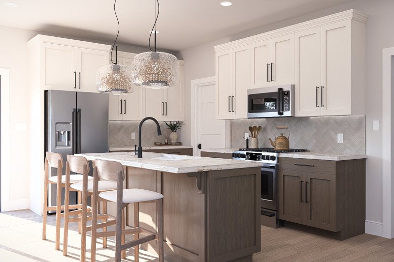 Architectural House Design - Interior - Kitchen for Traditional House Plan #455-741 - 3 bed, 2.5 bath