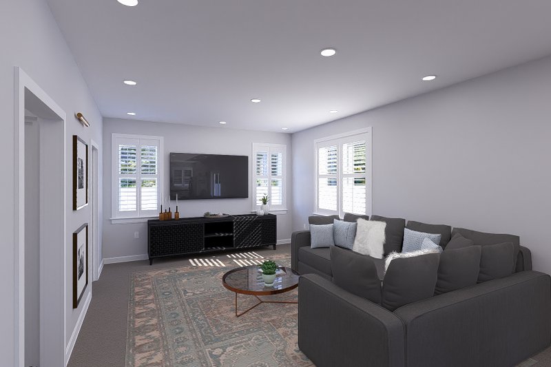 Home Plan - Interior - Family Room 1 for Farmhouse House Plan #1060-360 - 4 bed, 2.5 bath