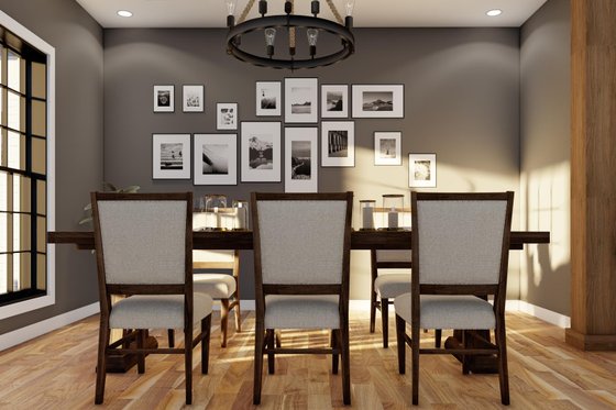 Interior - Dining Room 1 for Traditional House Plan #17-1040 - 4 bed, 3 bath