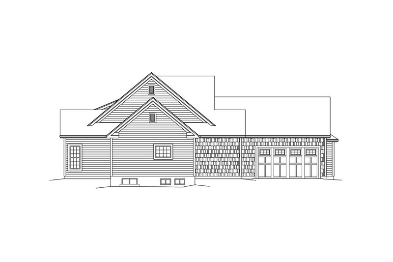Dream House Plan - Exterior - Other Elevation for Ranch House Plan #57-662 - 3 bed, 3 bath