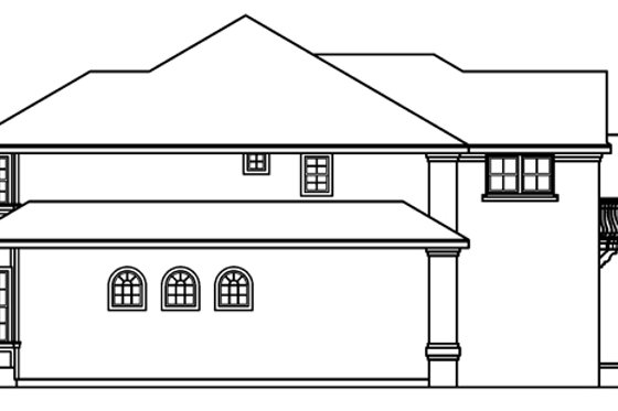 Exterior - Other Elevation for European House Plan #124-500 - 3 bed, 3.5 bath