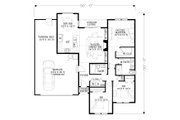 Craftsman Style House Plan - 3 Beds 2 Baths 1338 Sq/Ft Plan #53-612 