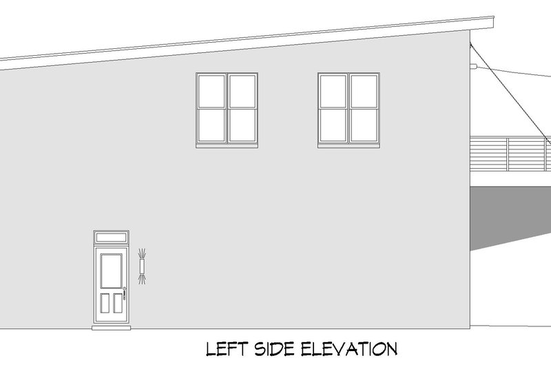 House Blueprint - Exterior - Other Elevation for Contemporary House Plan #932-948 - 6 bed, 4 bath