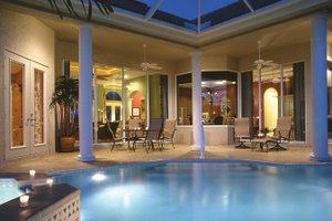 Exterior - Outdoor Living for Mediterranean House Plan #930-14 - 4 bed, 3 bath