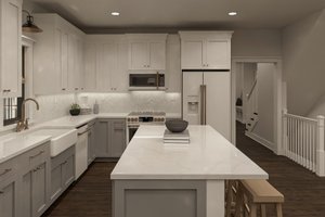 Interior - Kitchen 1 for Farmhouse House Plan #455-679 - 5 bed, 2.5 bath