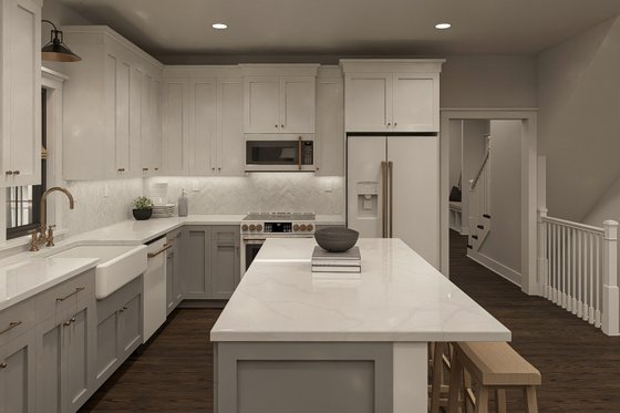 Interior - Kitchen 1 for Farmhouse House Plan #455-679 - 5 bed, 2.5 bath