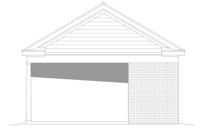 House Blueprint - Exterior - Other Elevation 1 for Traditional House Plan #932-497, 1 bath
