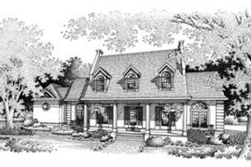 Dream House Plan - Southern Exterior - Front Elevation Plan #45-207