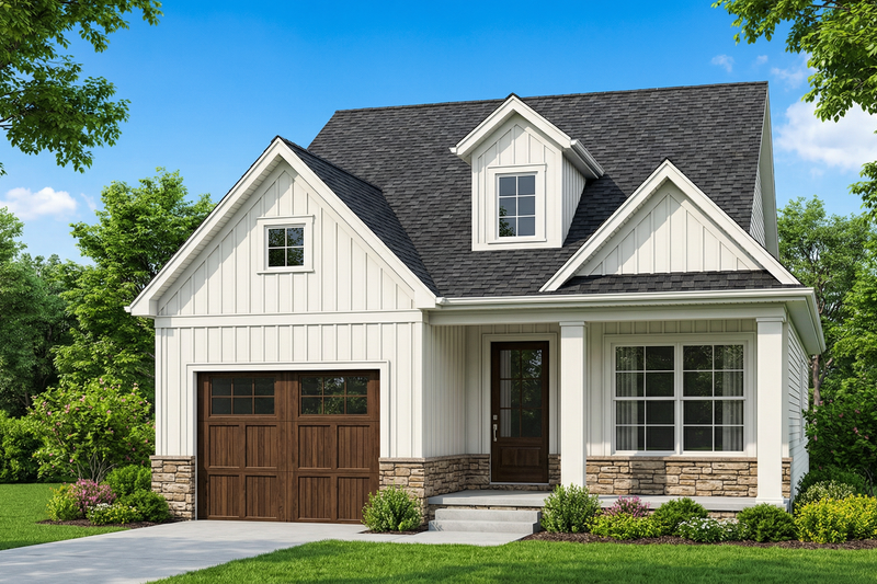 Architectural House Design - Cottage Exterior - Front Elevation Plan #923-461